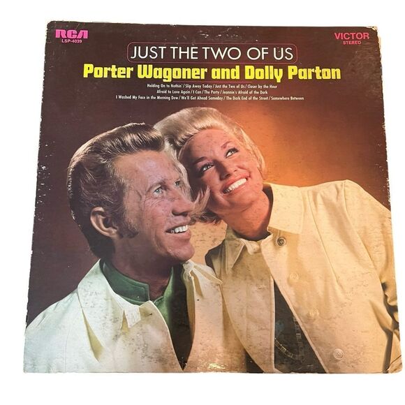 RARE PORTER WAGONER & DOLLY PARTON JUST THE TWO OF US LP 12” VINYL RECORD‎ - Picture 2 of 5
